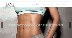 Desktop Screenshot of lambplasticsurgery.com